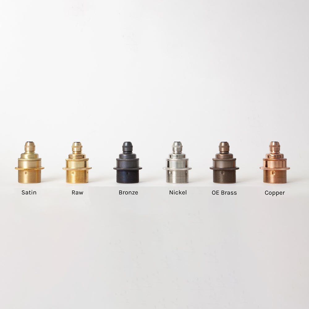 Small Clear Reeded Triple Drop Pendant