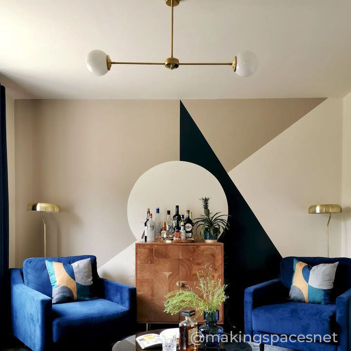 T-Bar Opal Glass Chandelier